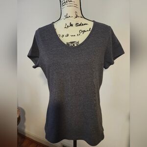 Dark Gray Short Sleeve Top